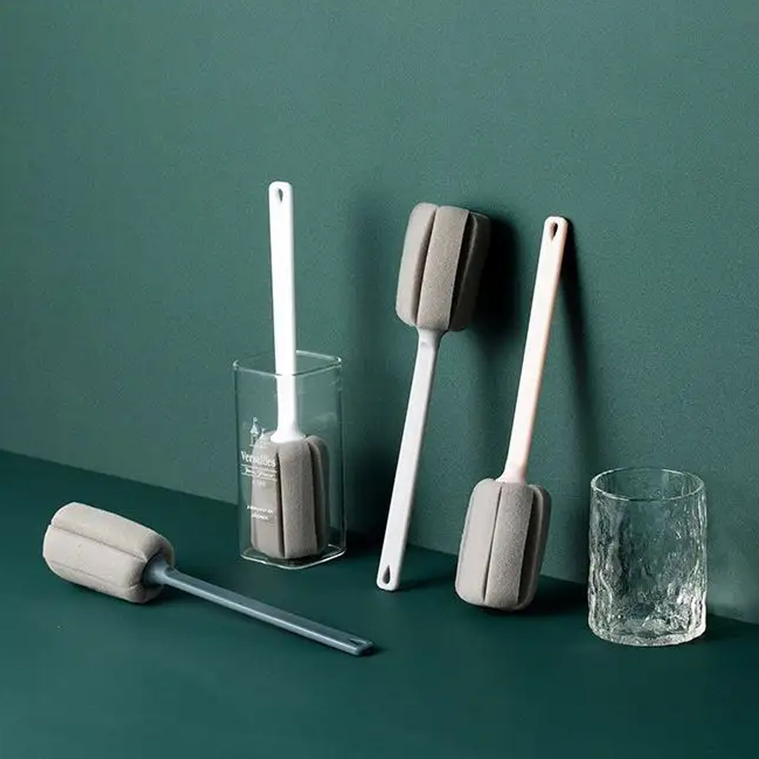 4060 Cleaning Brush Cleaner with Plastic Long Handle , Soft Dish Washing Foam Cleaning Brushes For Cups Mugs Kettles Wine Glasses and Baby Bottles DeoDap 4060 Cleaning Brush Cleaner with Plastic Long Handle , Soft Dish Washing Foam Cleaning Brushes For Cups Mugs Kettles Wine Glasses and Baby Bottles DeoDap